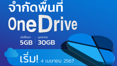 จำกัดพื้นที่ OneDrive เริ่ม 4 เม.ย. 2567