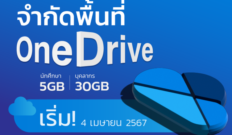 จำกัดพื้นที่ OneDrive เริ่ม 4 เม.ย. 2567