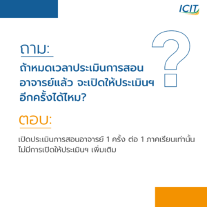 ถ้าหมดเวลาประเมินการสอนอาจารย์แล้ว จะเปิดให้ประเมินฯ อีกครั้งได้ไหม?